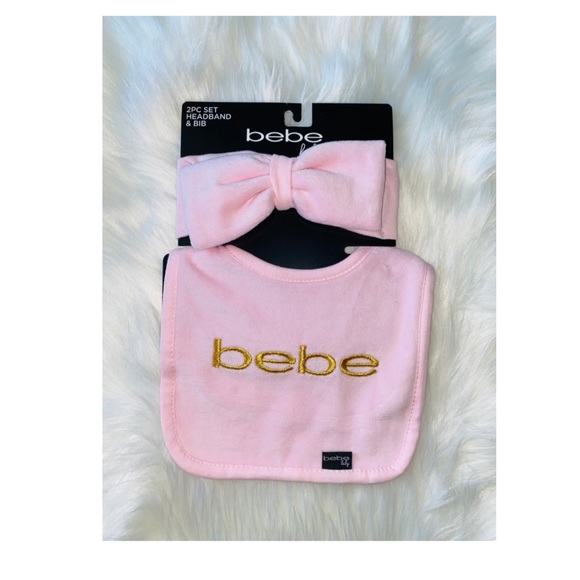 New Bebe headband & bib set - Picture 1 of 1